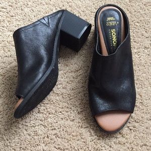Sonoma Black Open Toed Mule - Women’s 10